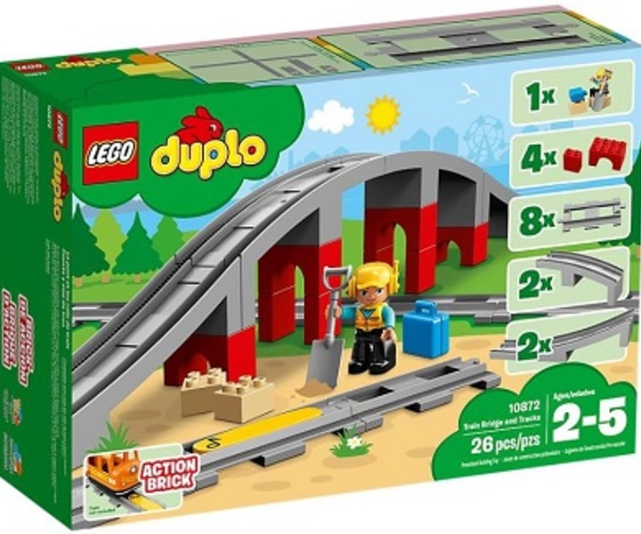 LEGO® 10872 Eisenbahnbrücke und Schienen Duplo®