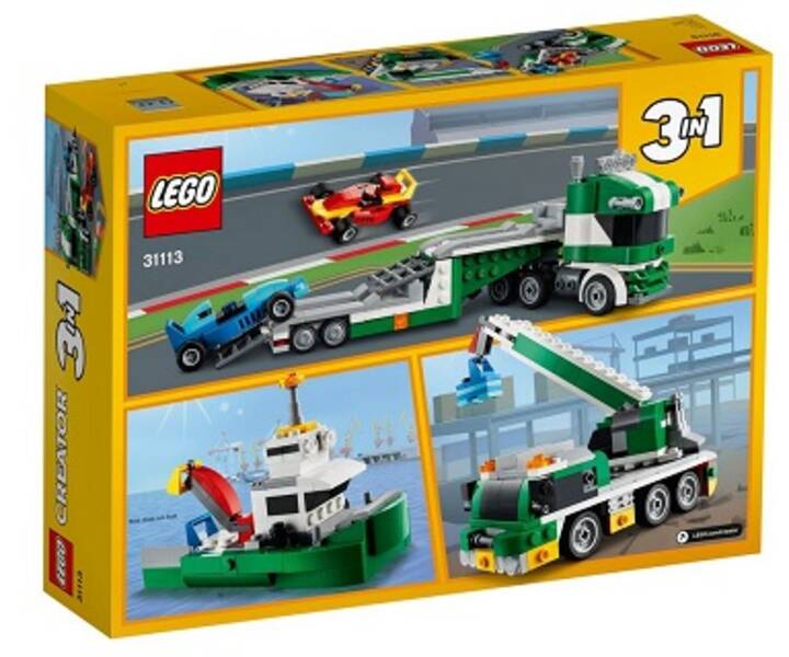 LEGO® 31113 Le transporteur de voitures de course