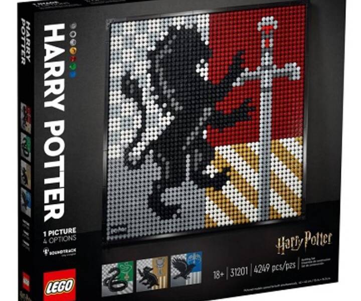 New 2021 LEGO Art Harry Potter Hogwarts Crests 31201 Building Kit; Perfect for Adults Who Love Hobbies and Collectibles 4,249 Pieces
