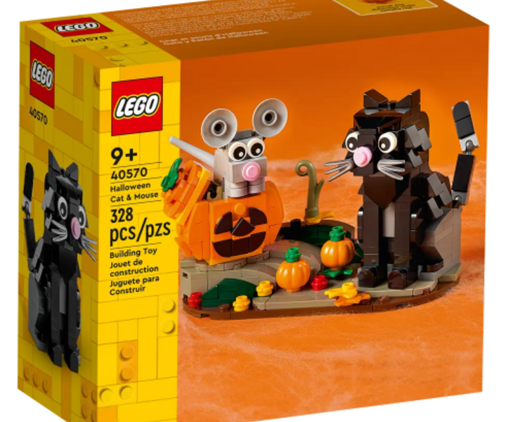 Lego® Katz und Maus an Halloween