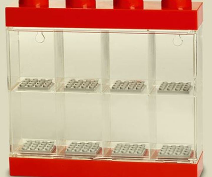 LEGO® Minifig Display 8er rot