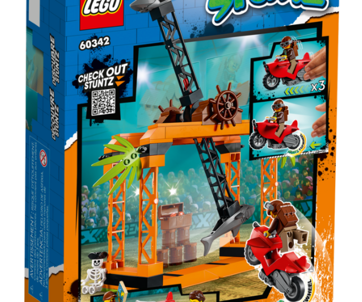 LEGO® 60342 Le défi de cascade : l’attaque des requins