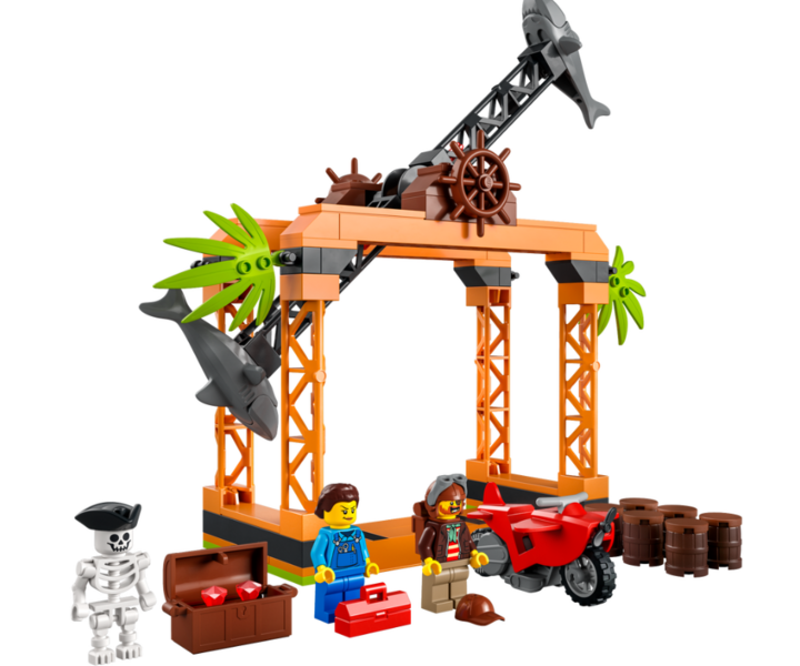 LEGO® 60342 Le défi de cascade : l’attaque des requins