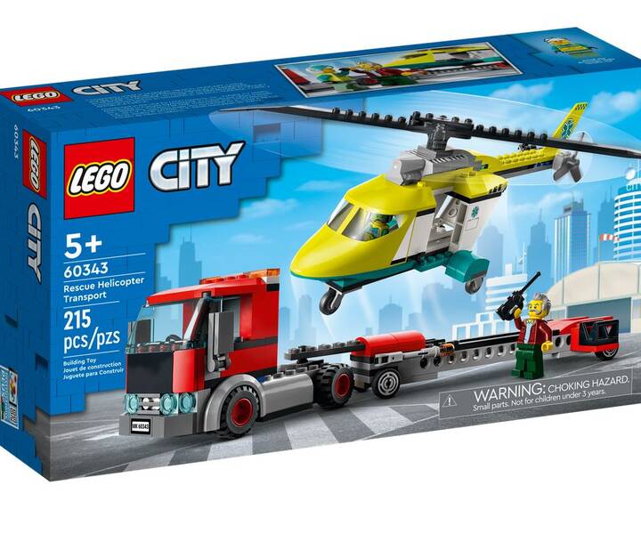 LEGO® 60343 Le transport de l`hélicoptère de secours