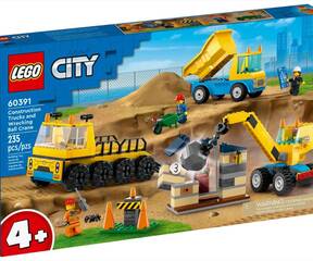 LEGO® 60391 Baufahrzeuge und Kran mit Abrissbirne