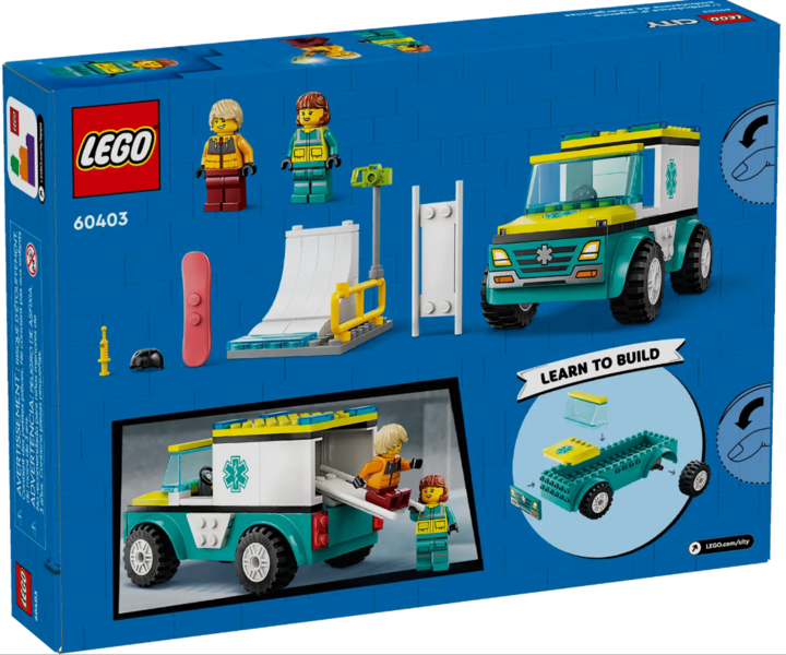 LEGO® 60403 Emergency Ambulance and Snowboarder