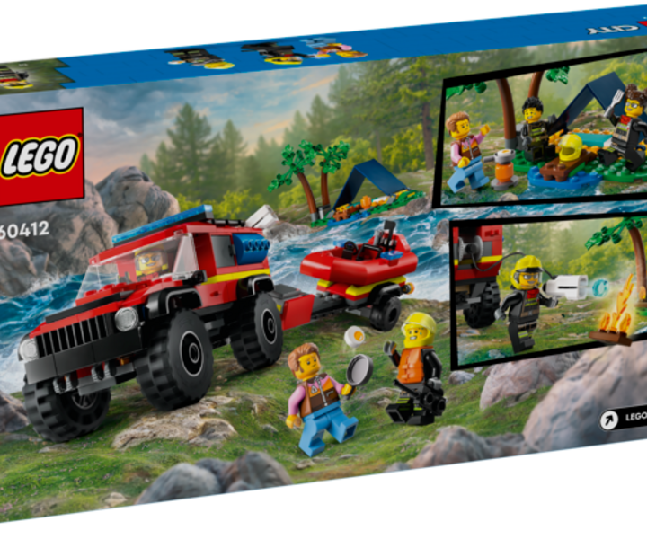 LEGO® 60412 Le camion de pompiers 4x4 et le canot de sauvetage