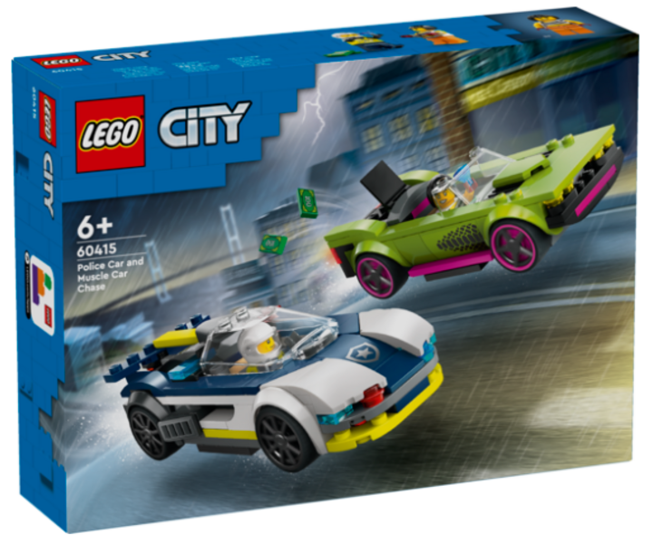 LEGO® 60415 Verfolgungsjagd mit Polizeiauto und Muscle Car