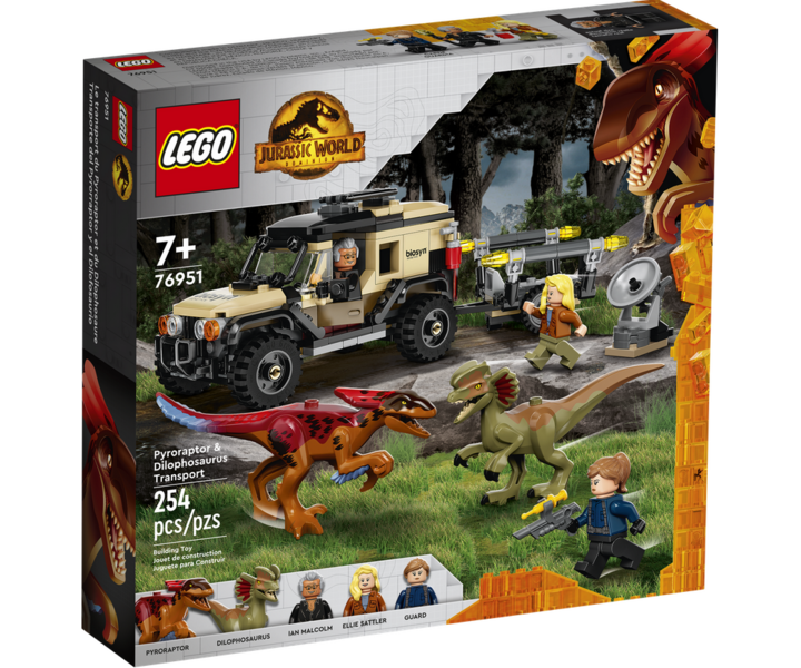 LEGO® 76951 Pyroraptor & Dilophosaurus Transport