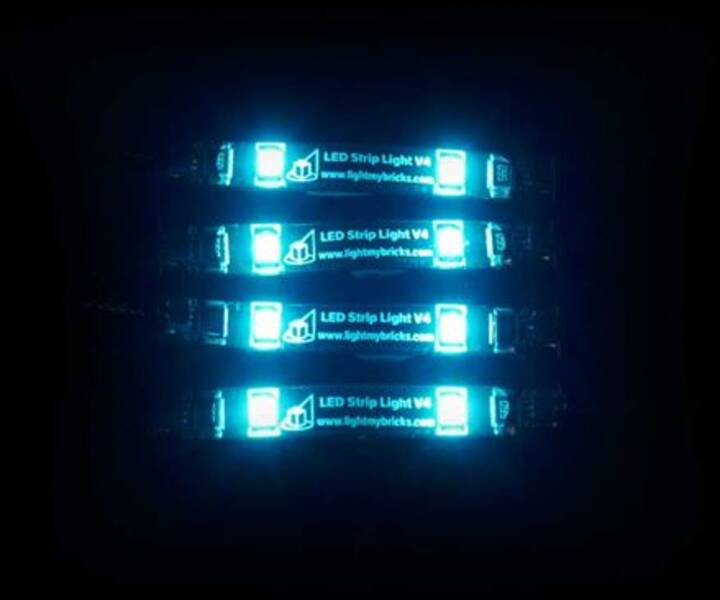 LMB 810106 Strip Light - Light Blue (4pk)